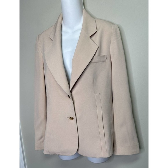 Sonia Rykiel Paris Vintage Lightweight Jacket Blazer in Blush Tan~ S - Picture 2 of 9